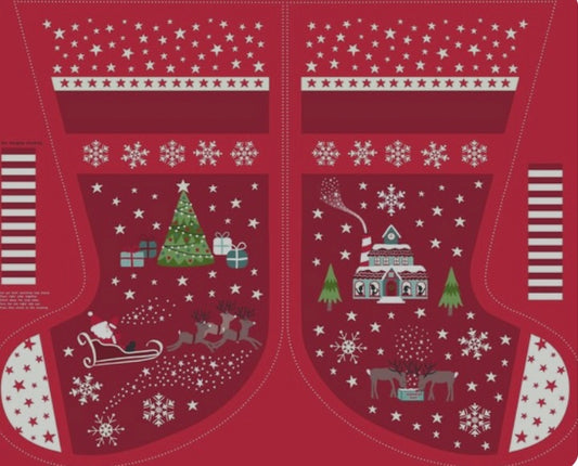 Jumbo Glow in the Dark Stocking Panel by Lewis and Irene