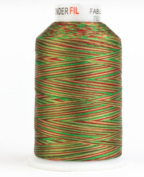 Wonderfil FabuLux Variegated - 700m Polyester Embroidery Thread
