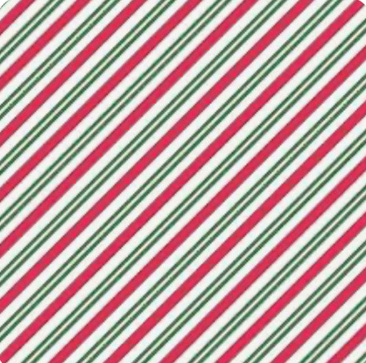 Christmas Joys Flannel, Candy Cane by Maywood Studios