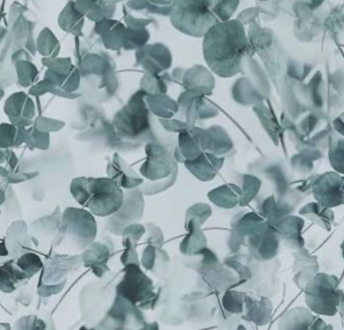 Farmhouse Blooms Digital Cotton Fabric Print by Hoffman - Mist