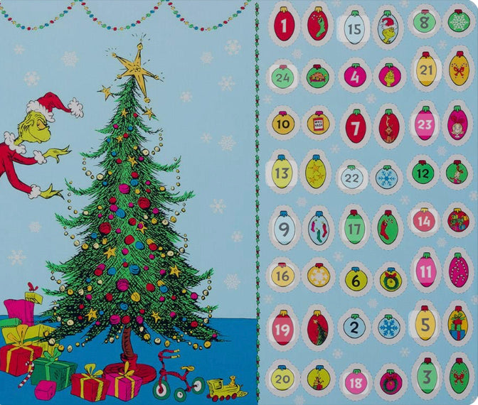 How The Grinch Stole Christmas Advent Calendar Panel by Kaufman