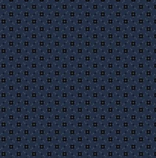 Navy Porch Flowers by Marcus Fabrics