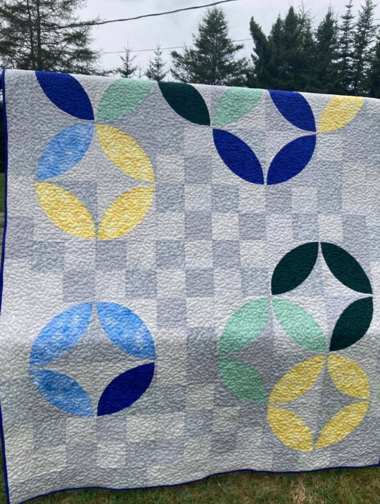 Twin Modern Geometric Quilt