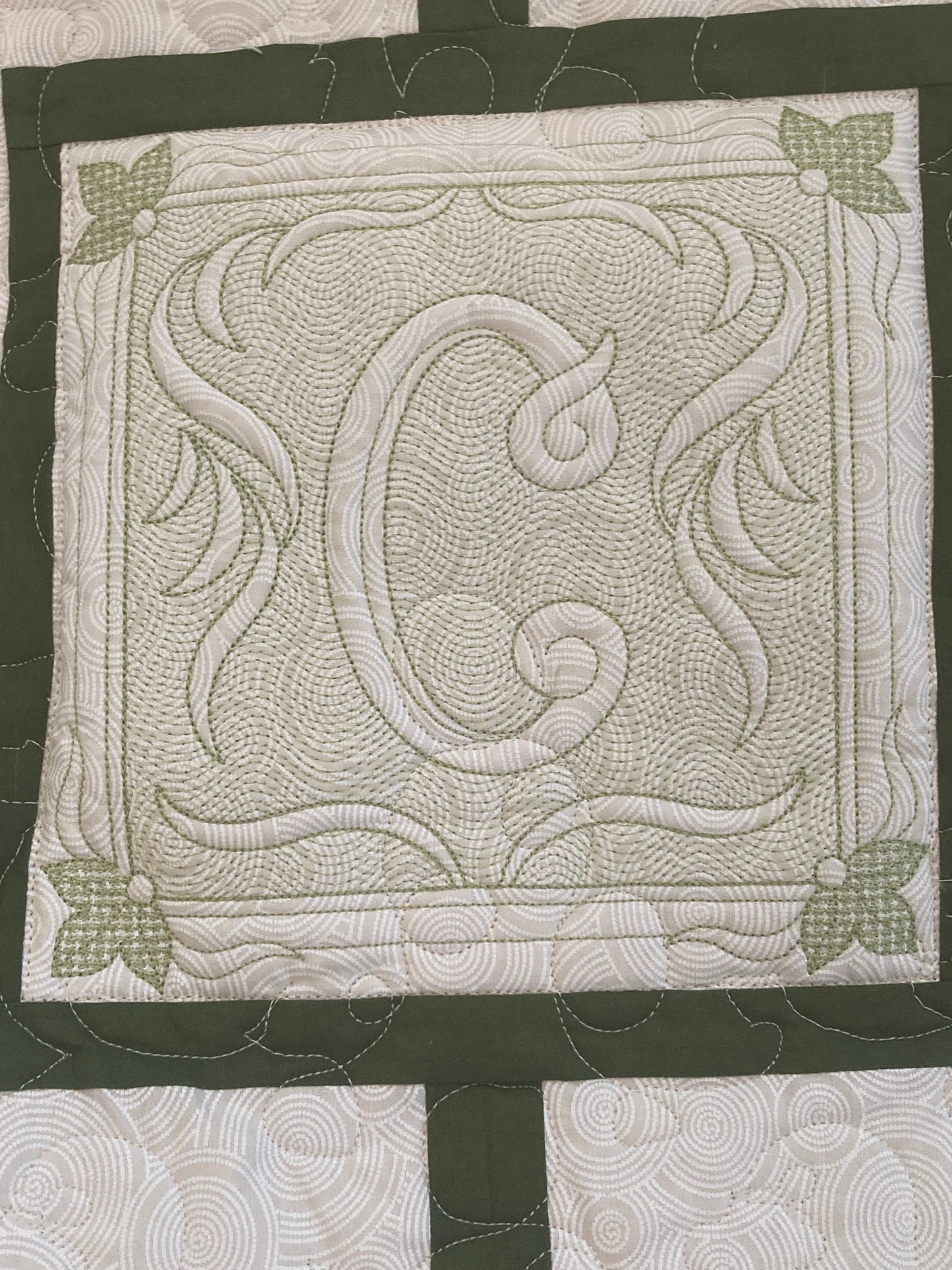 ABC Baby Quilt, Embroidered