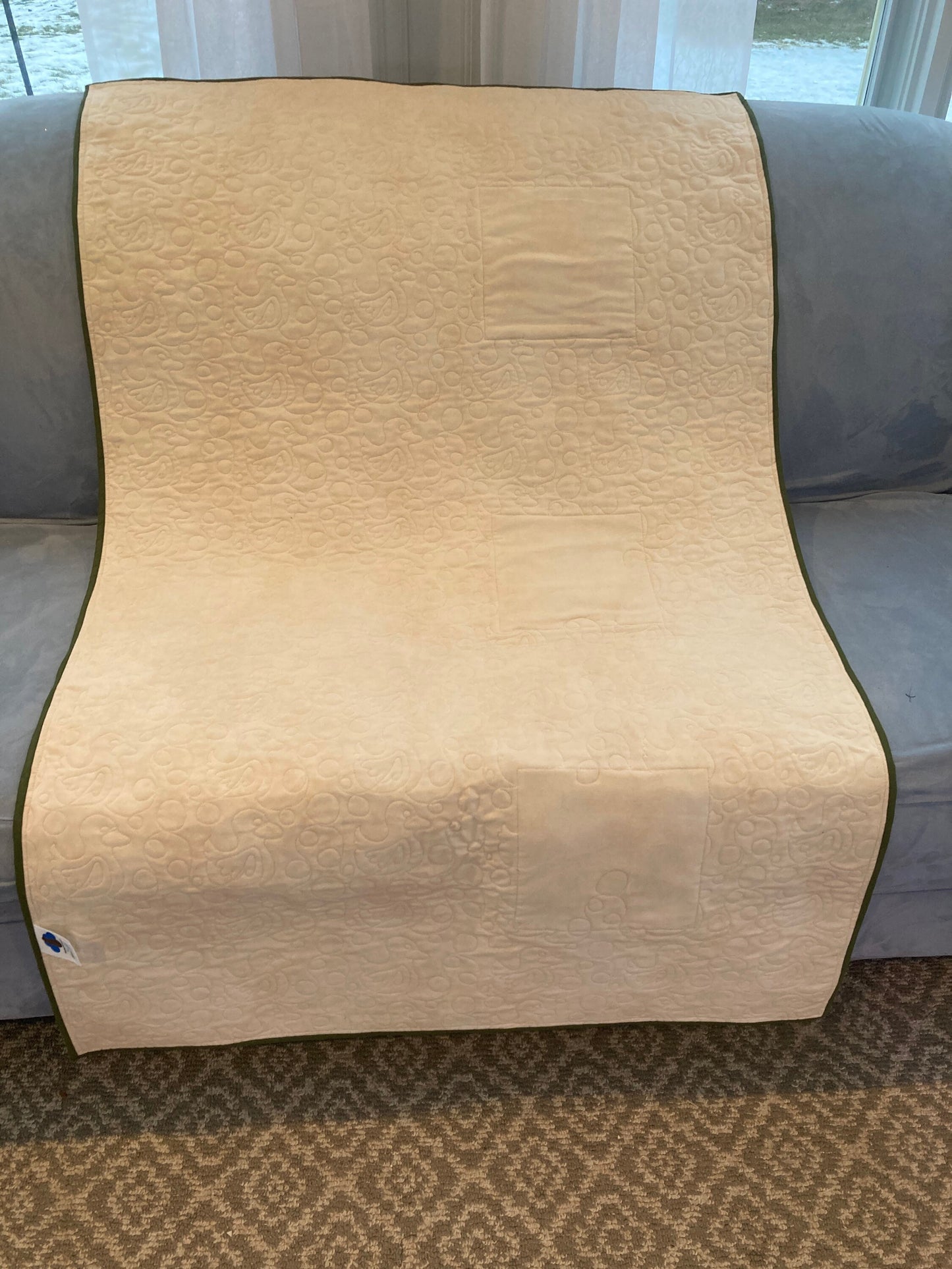 ABC Baby Quilt, Embroidered