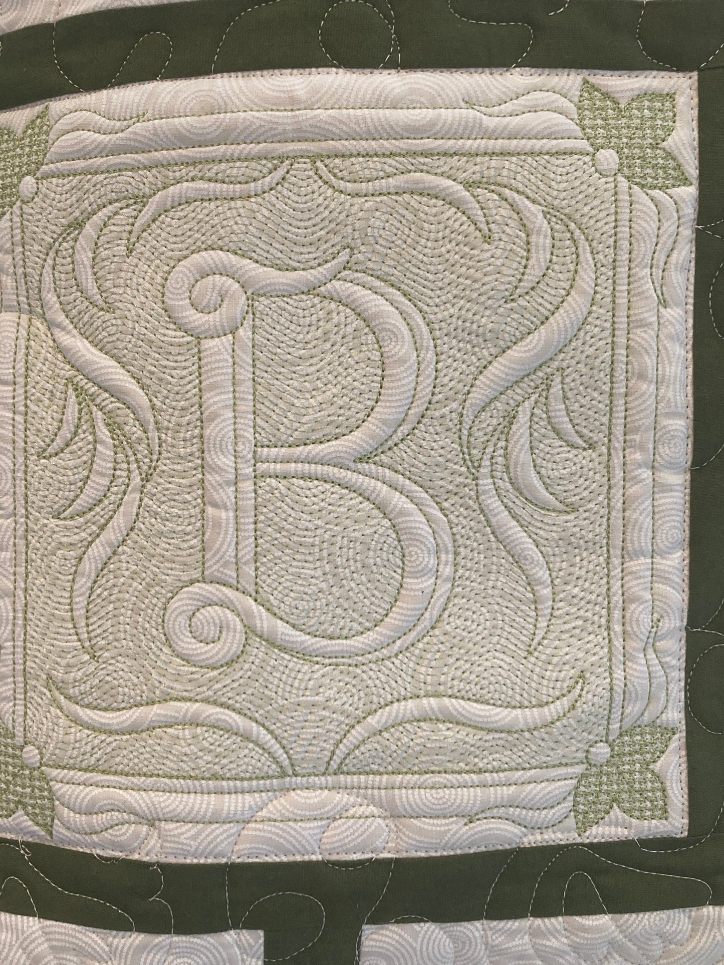 ABC Baby Quilt, Embroidered