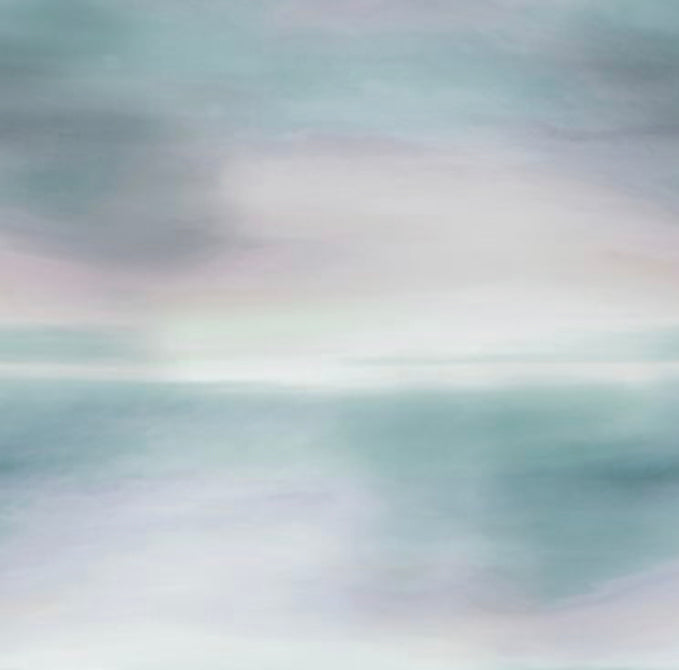 Farmhouse Blooms Digital Cotton Fabric Print by Hoffman - Sky