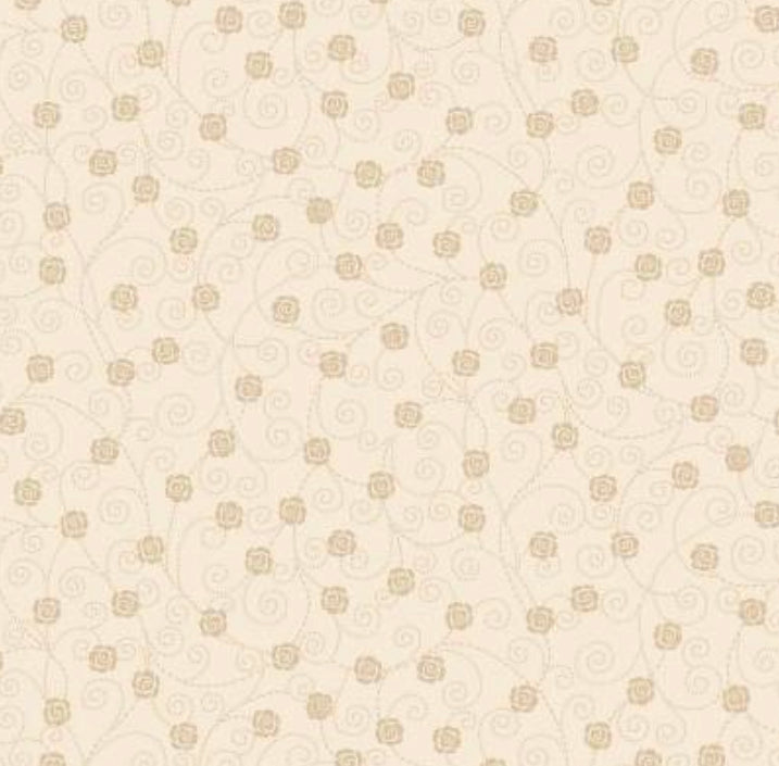 Beige Tiny Roses by Studio E