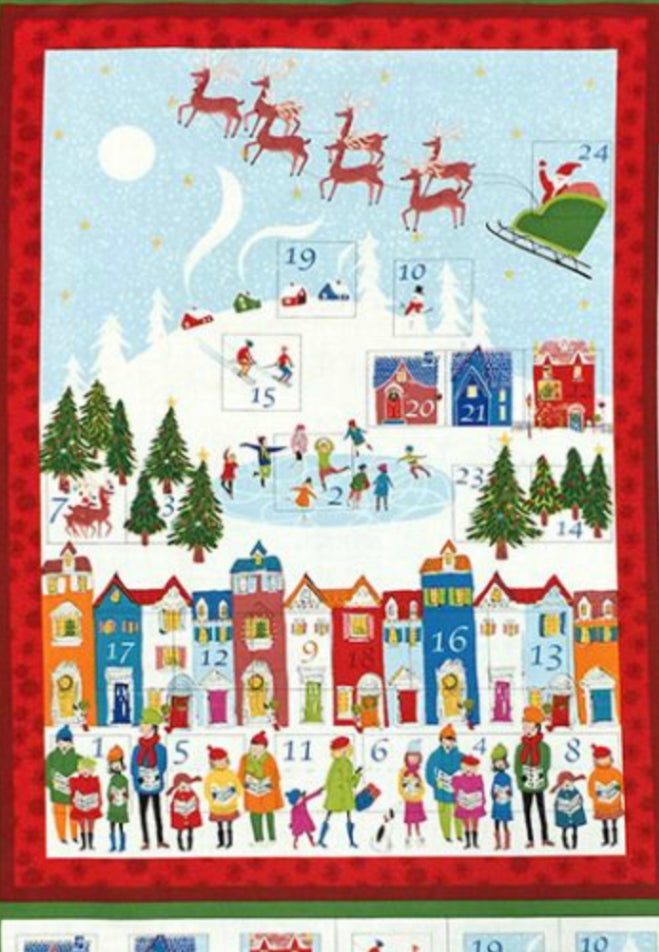 Wonderland Advent Calendar Panel by Makower UK