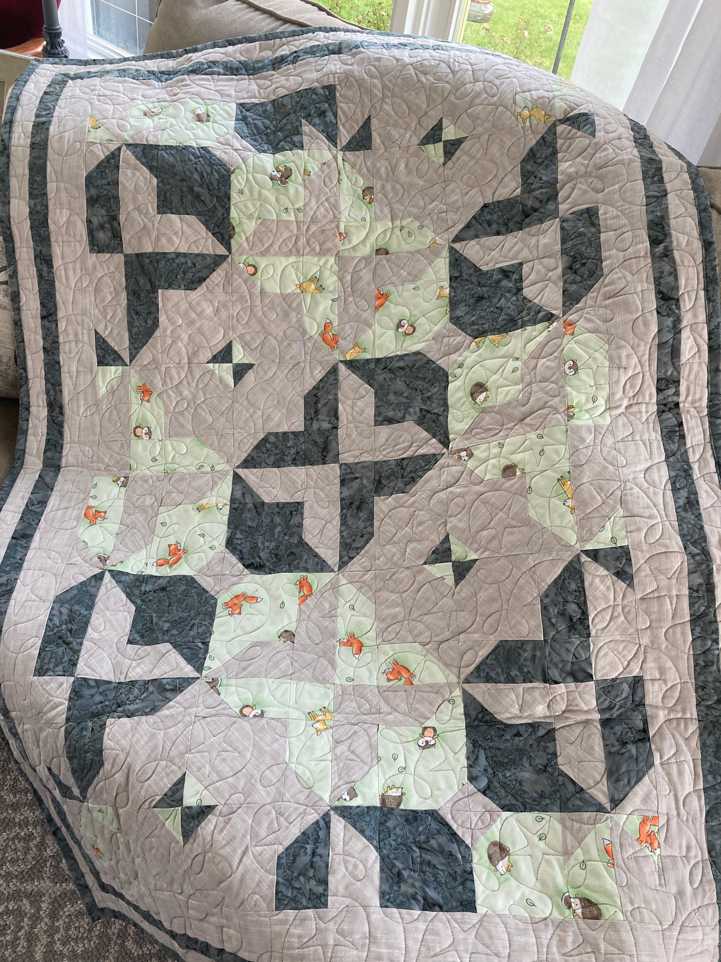 Woodland Critters Baby Quilt 2