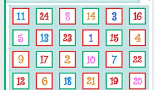 Jolly Santa Advent Calendar Panel by Makower UK