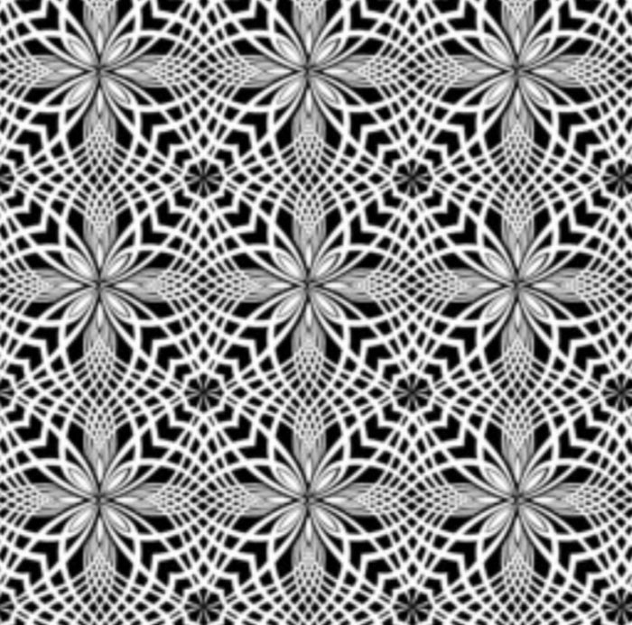 Inked Patten Petal Tiles by Timeless Treasures