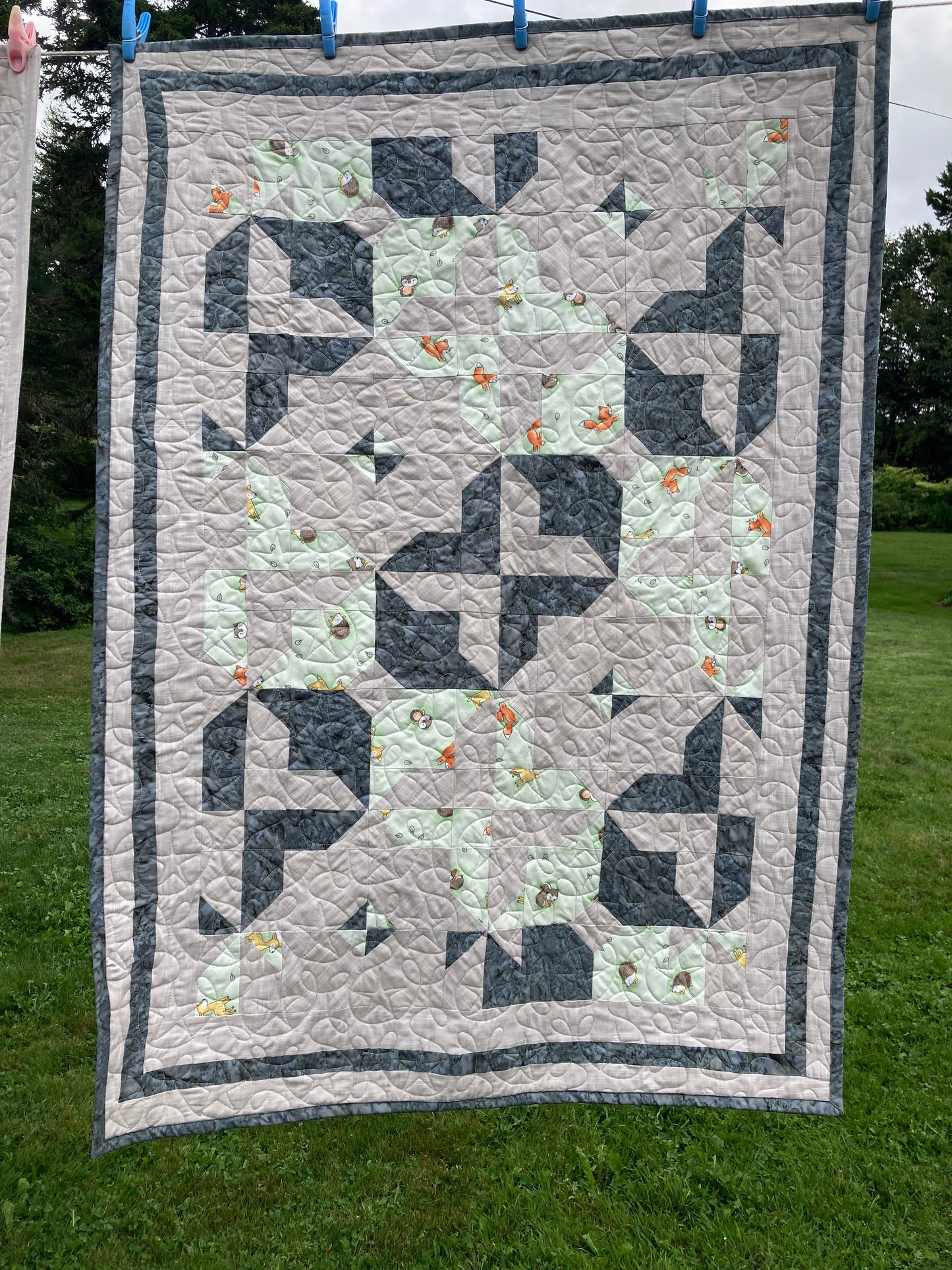 Woodland Critters Baby Quilt 2