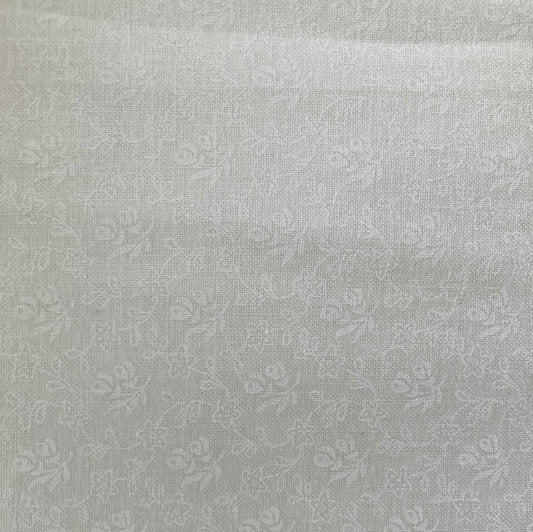 Basics White Floral Tone on Tone