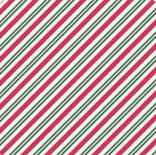 Christmas Joys Flannel, Candy Cane by Maywood Studios