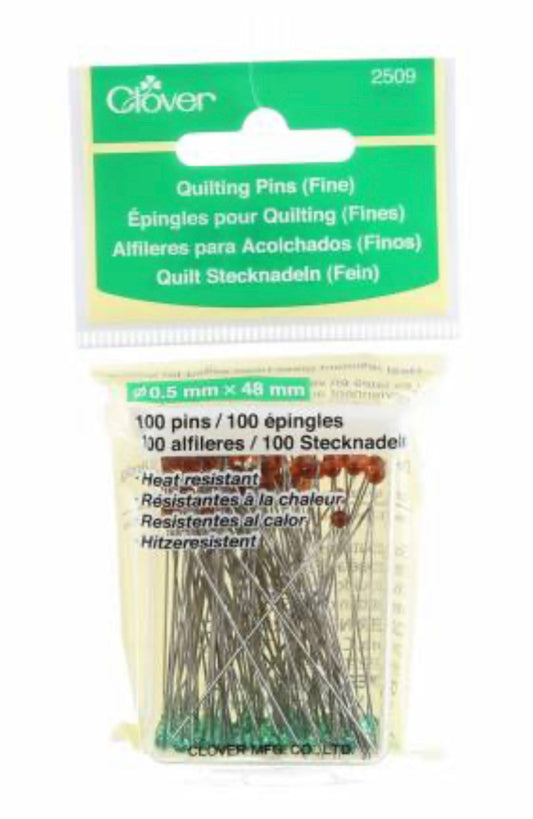 Quilting Pins, Fine 1 7/8” by Clover